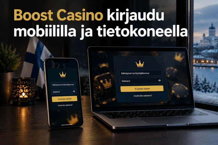 Boost Casino kirjaudu mobiililla ja tietokoneella