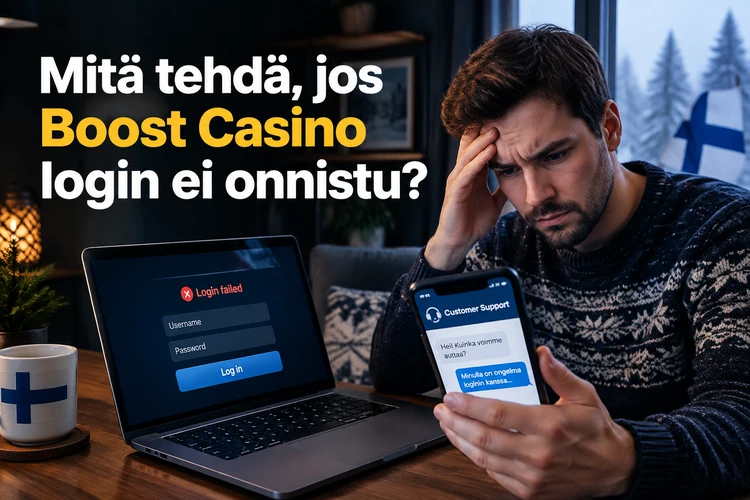 Mitä tehdä, jos Boost Casino login ei onnistu?